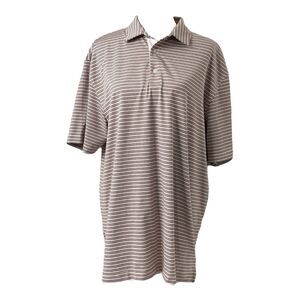 Men’s Large Polo Shirt Oxford Golf Multicolor Striped Short Sleeve Athletic